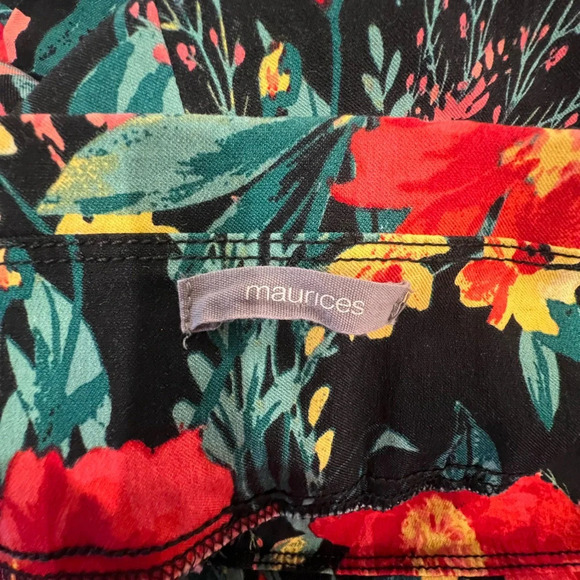 Maurices Floral Coastal Midi Skirt Size Medium - Picture 4 of 10